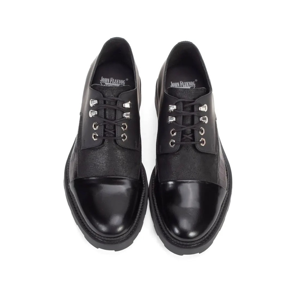 Quinn black leather Oxfords M8/W10